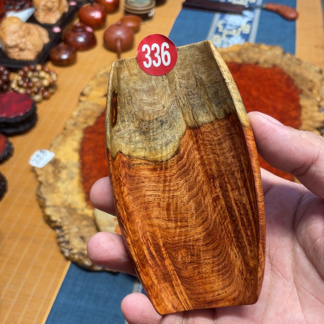 缅甸花梨双色茶则