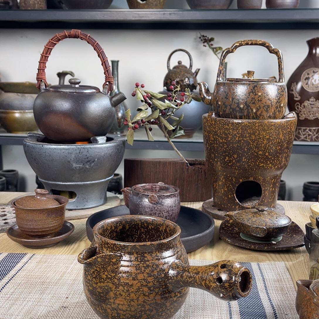 壶紫砂粗陶实用茶壶