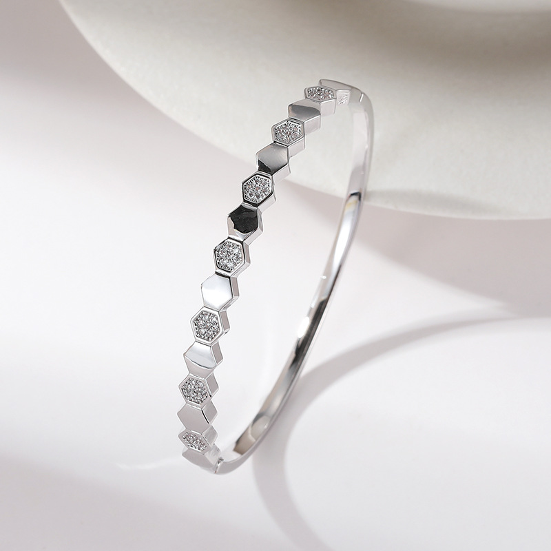 钛钢手镯 经典法式手镯7020