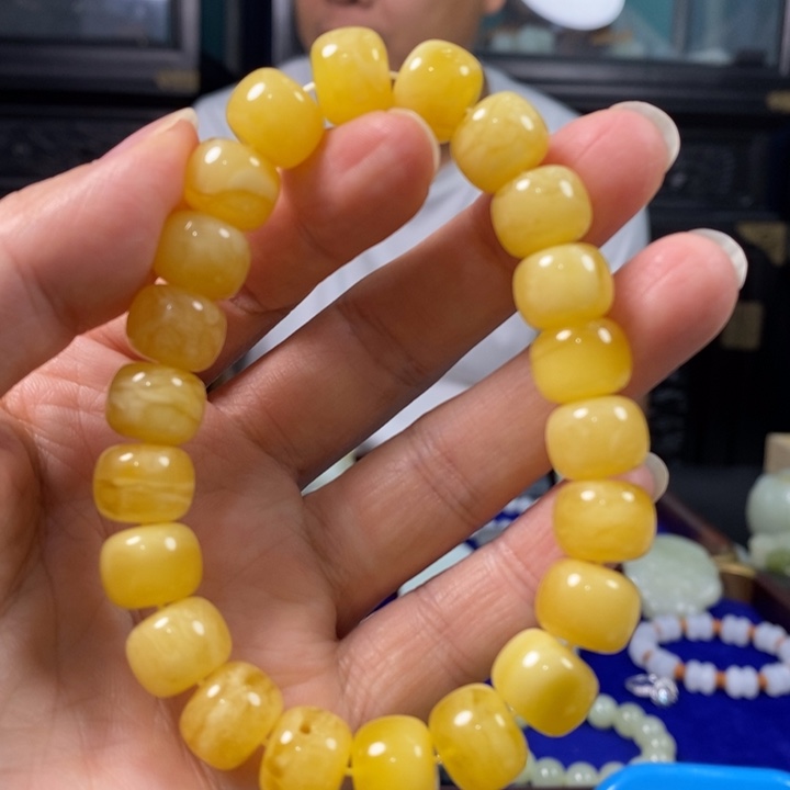 手链琥珀未镶嵌蜜蜡手串