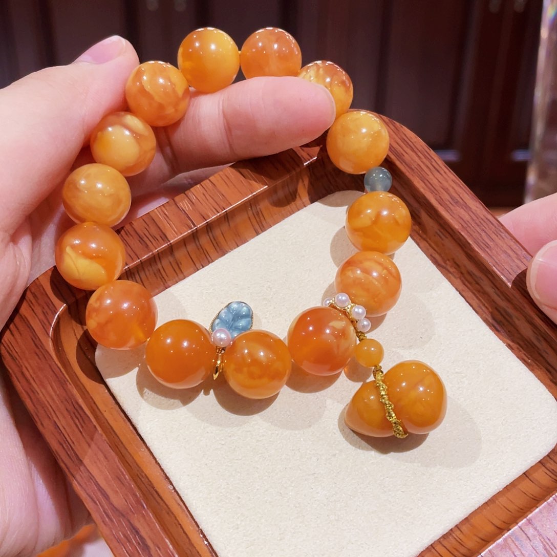 蜜蜡手链未镶嵌手串