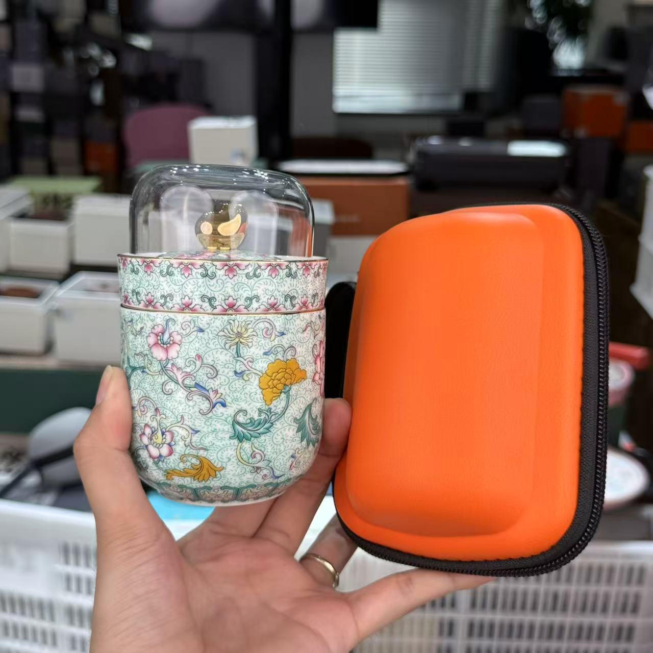 【闪购商品】成艺珐琅莲韵悠韵快客旅行组1264