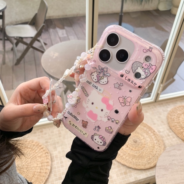 天使kitty可爱imd双层手机壳适用苹果iPhone17/16/15/14