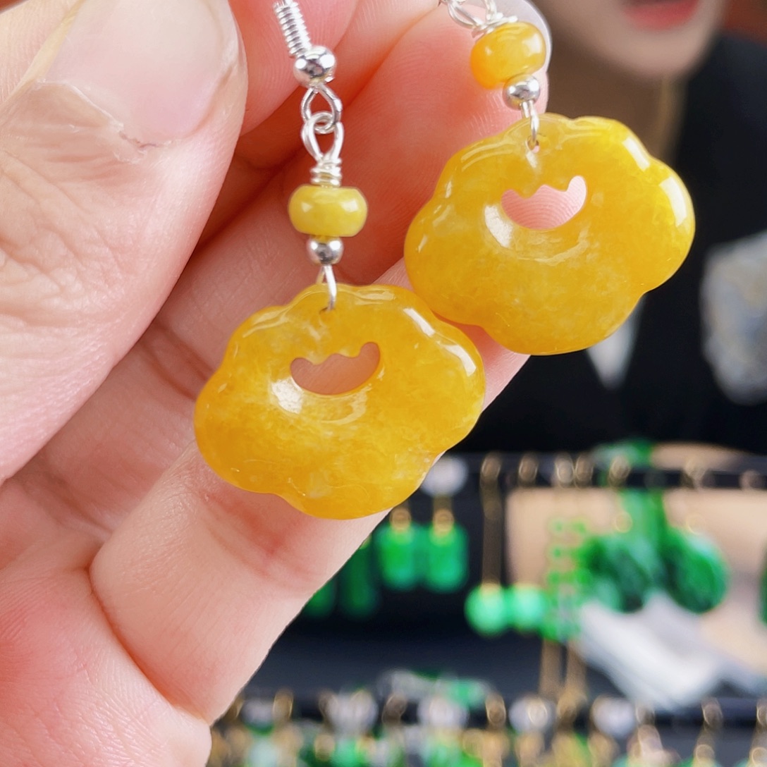未镶嵌翡翠耳饰饰品