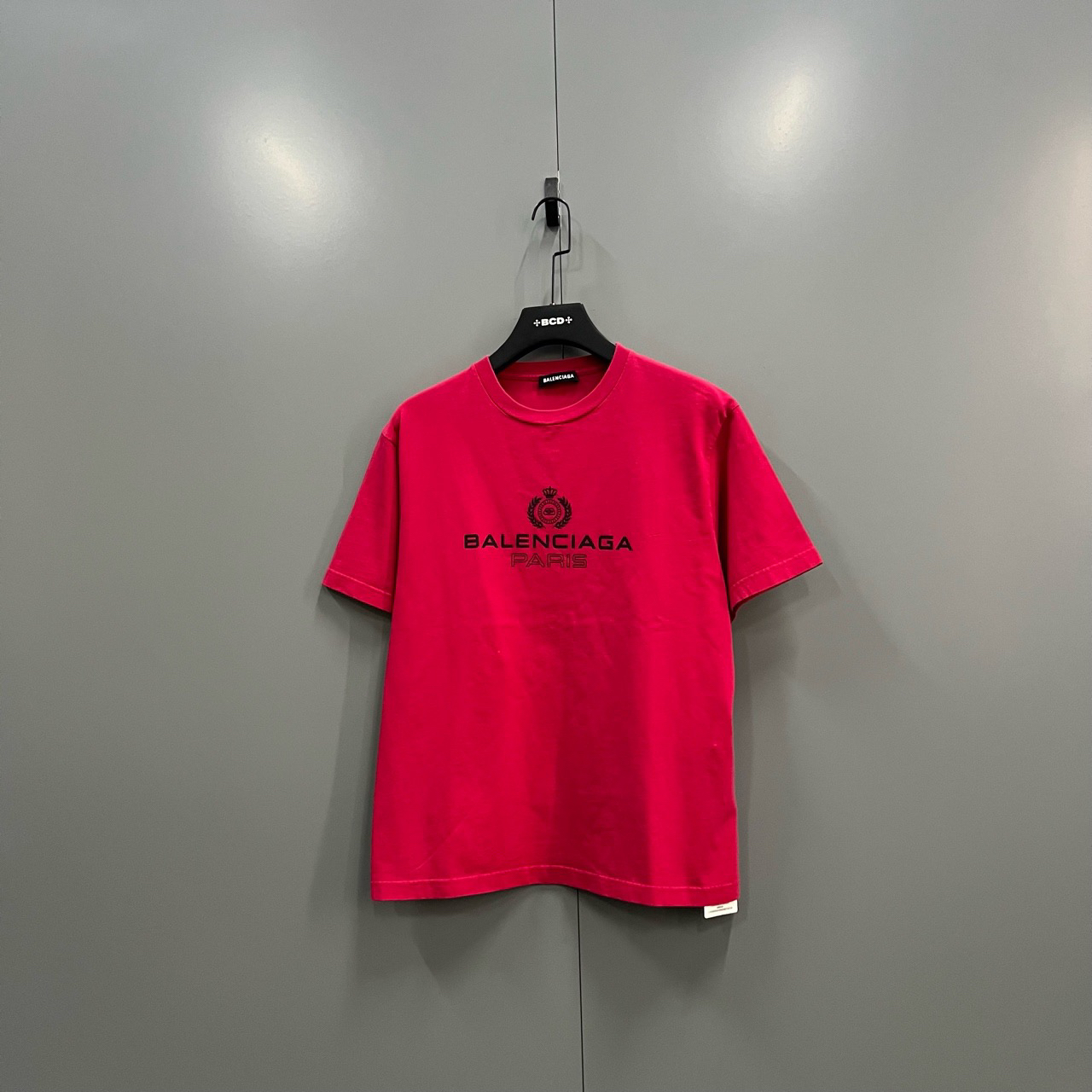 95新 Balenciaga/巴黎世家 (bb）巴黎世家 麦穗皇冠logo短袖S污渍