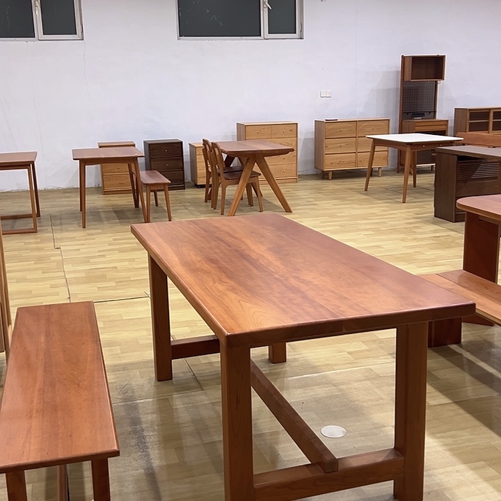 北美材质样品樱桃木大板桌不退不换