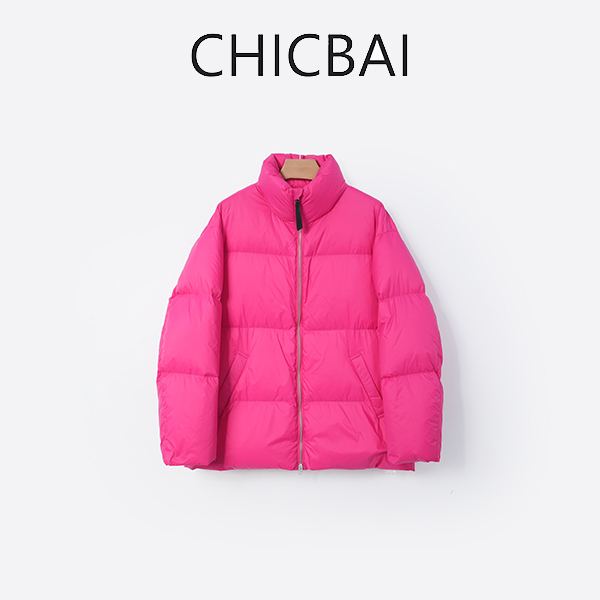 CHICBAI 火山岩立领雁鸭绒羽绒服S7214