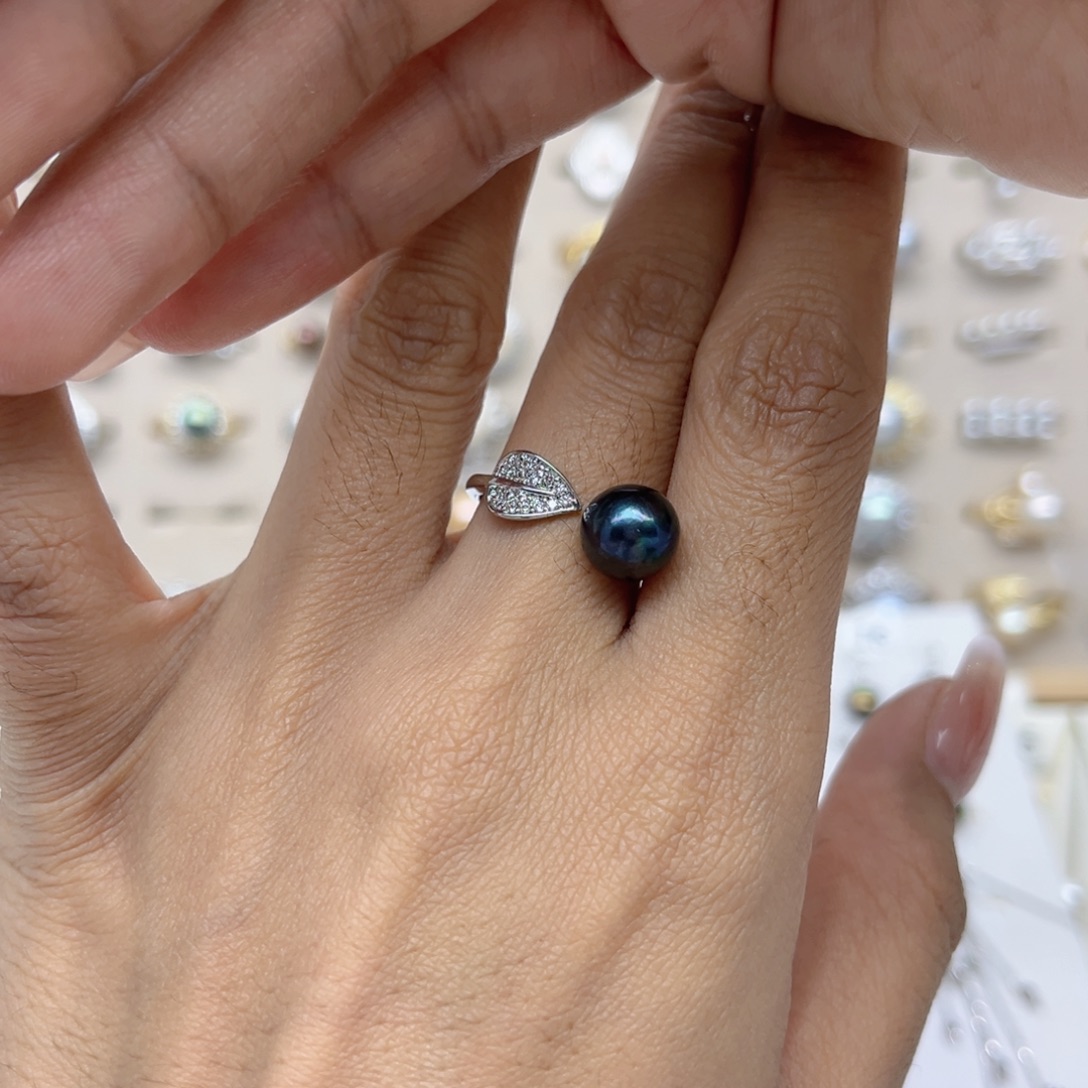 ****宠戒指淡水珍珠合金