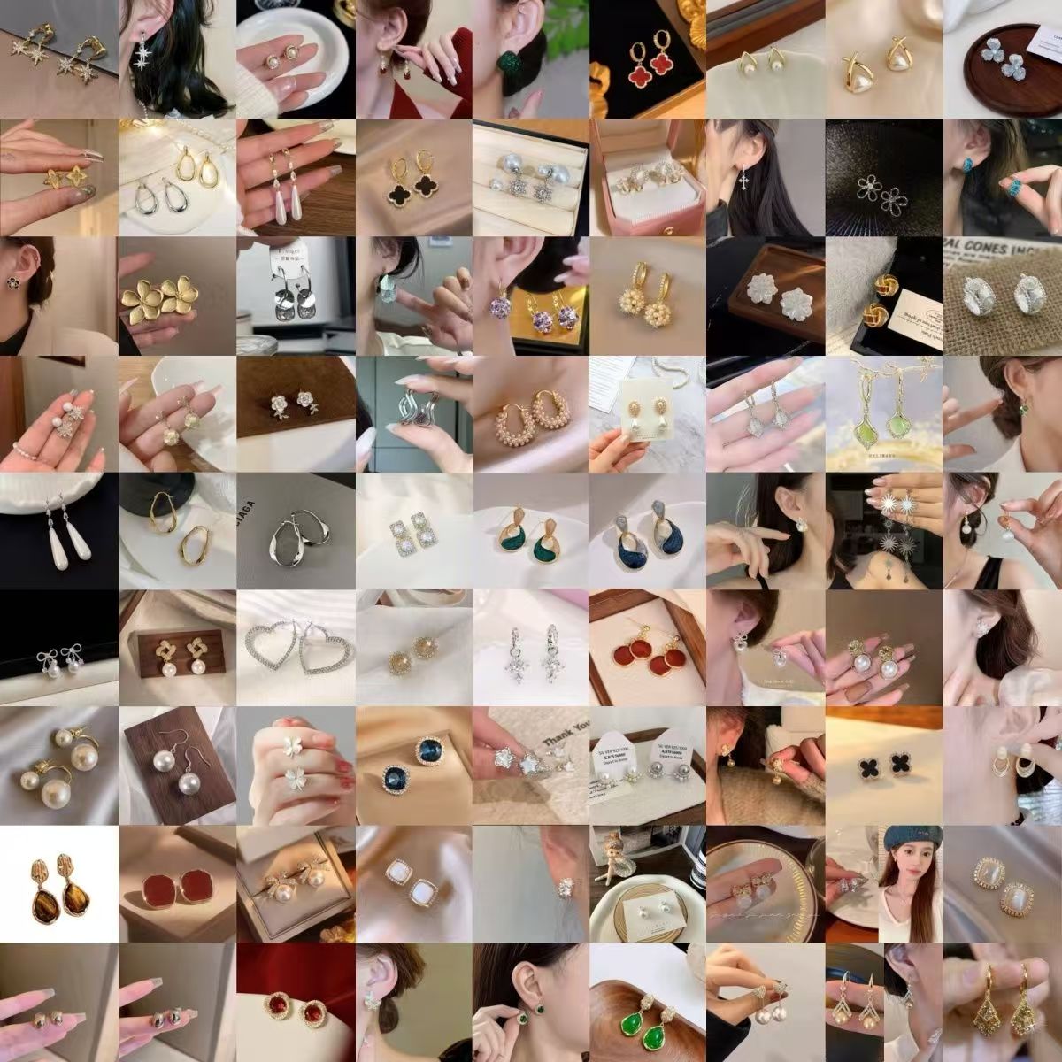 合金耳饰 网红爆火耳环轻奢高级耳饰