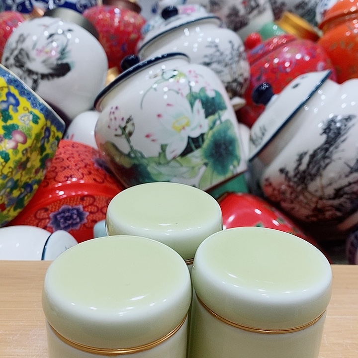 陶摆件储存罐茶叶罐