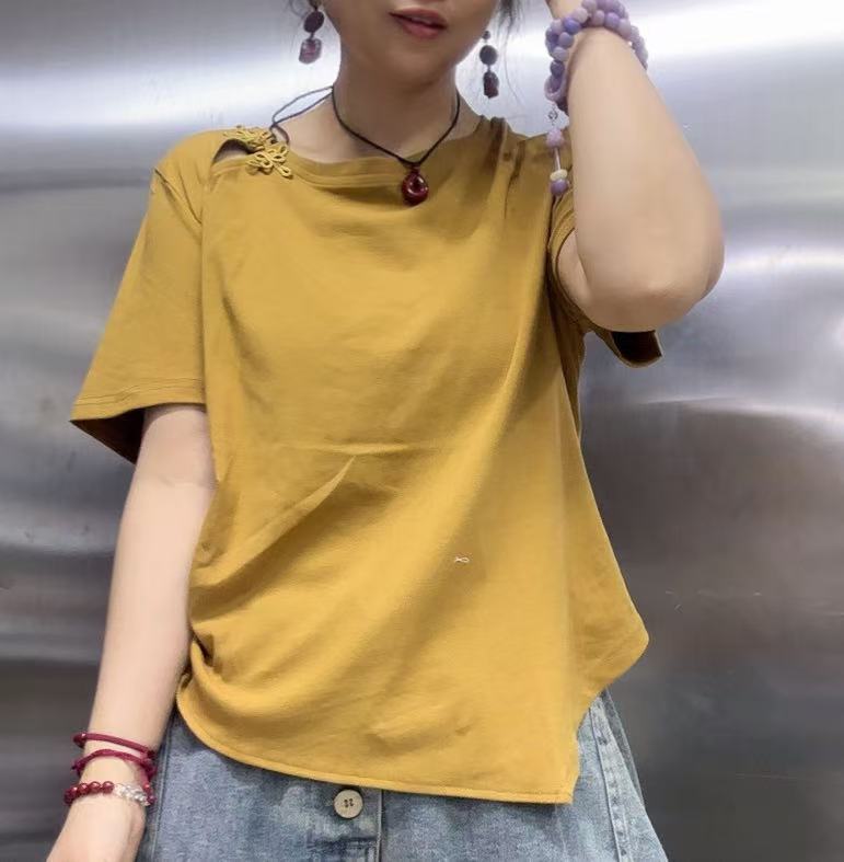 中国结盘扣斜角卫衣602503