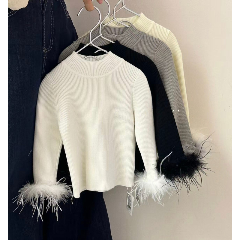 女童2025秋冬季圆领女宝内搭2025打底衫韩版