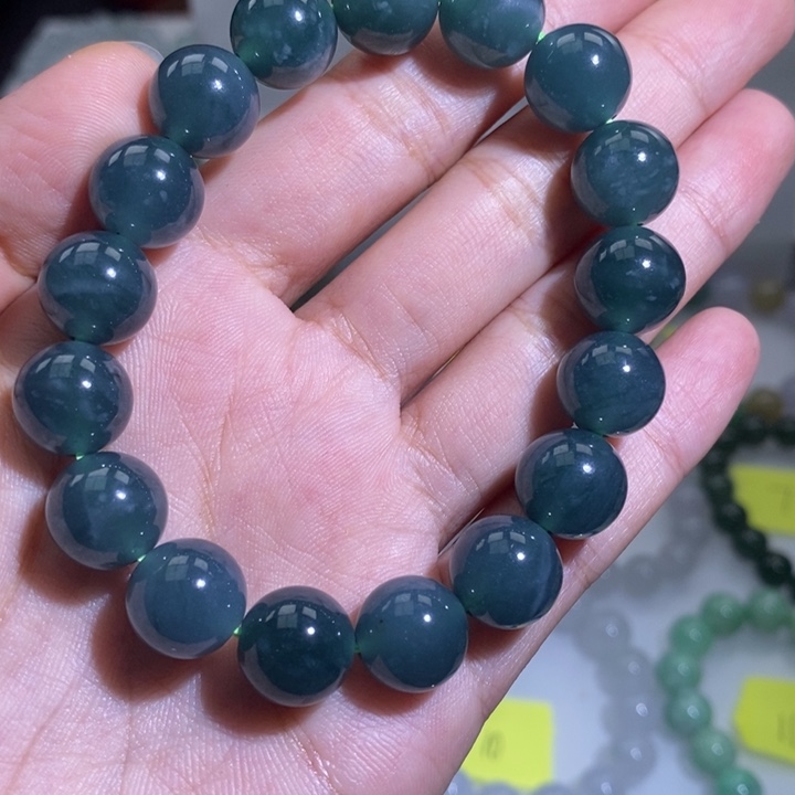 风***哥翡翠未镶嵌手链天然翡翠a货