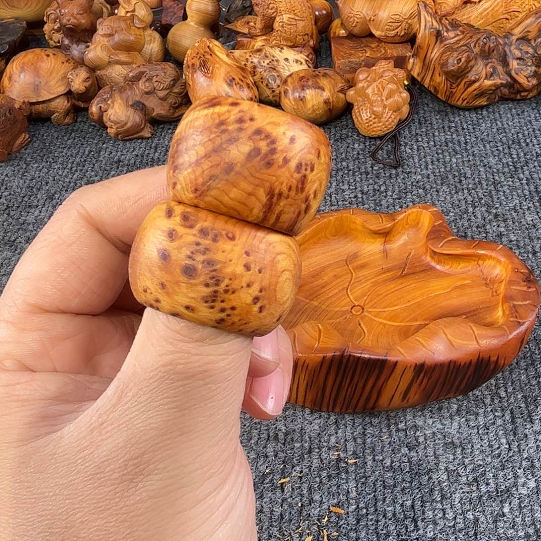 崖柏太行崖柏满瘤花扳指，到手一个