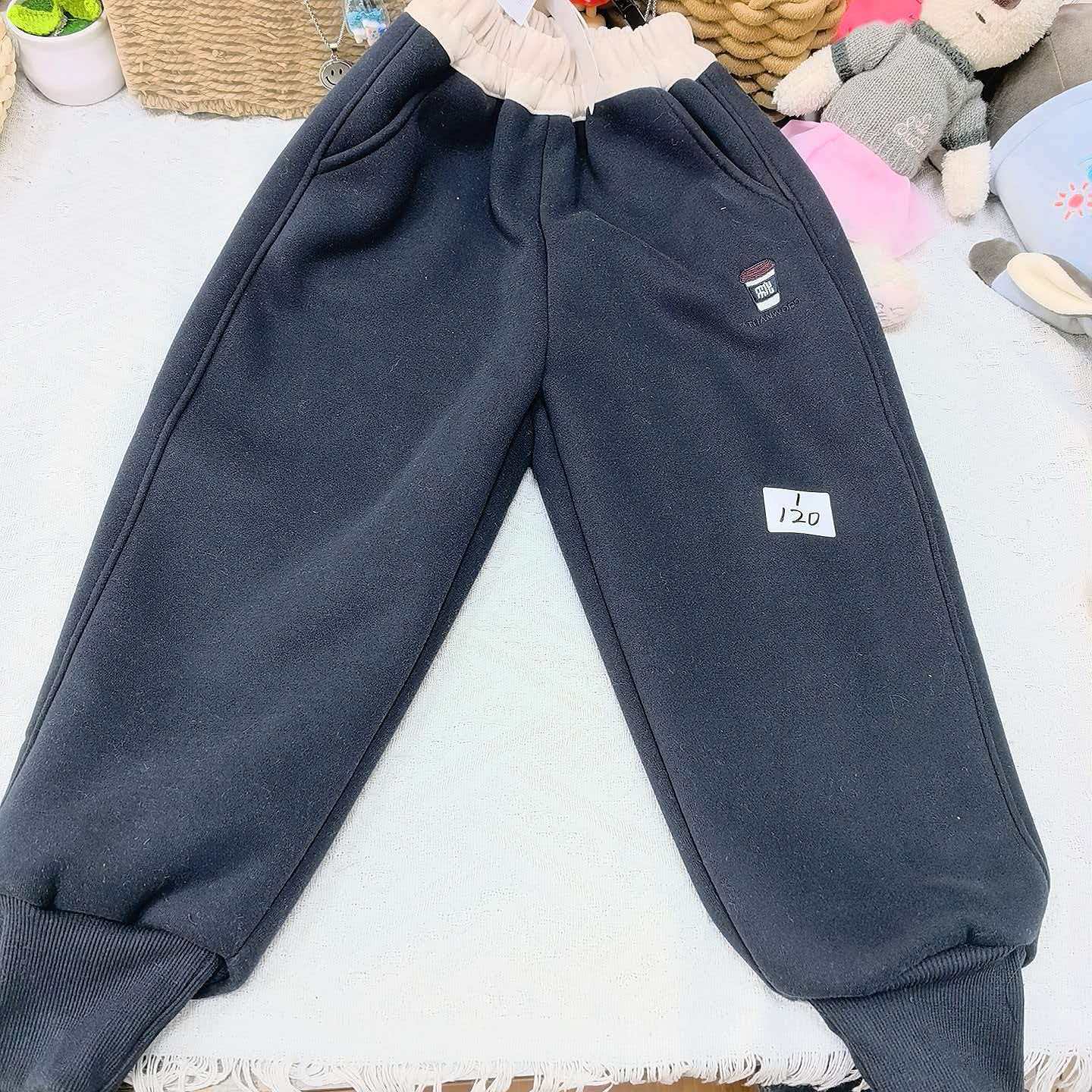 儿童时尚加绒加厚休闲裤583