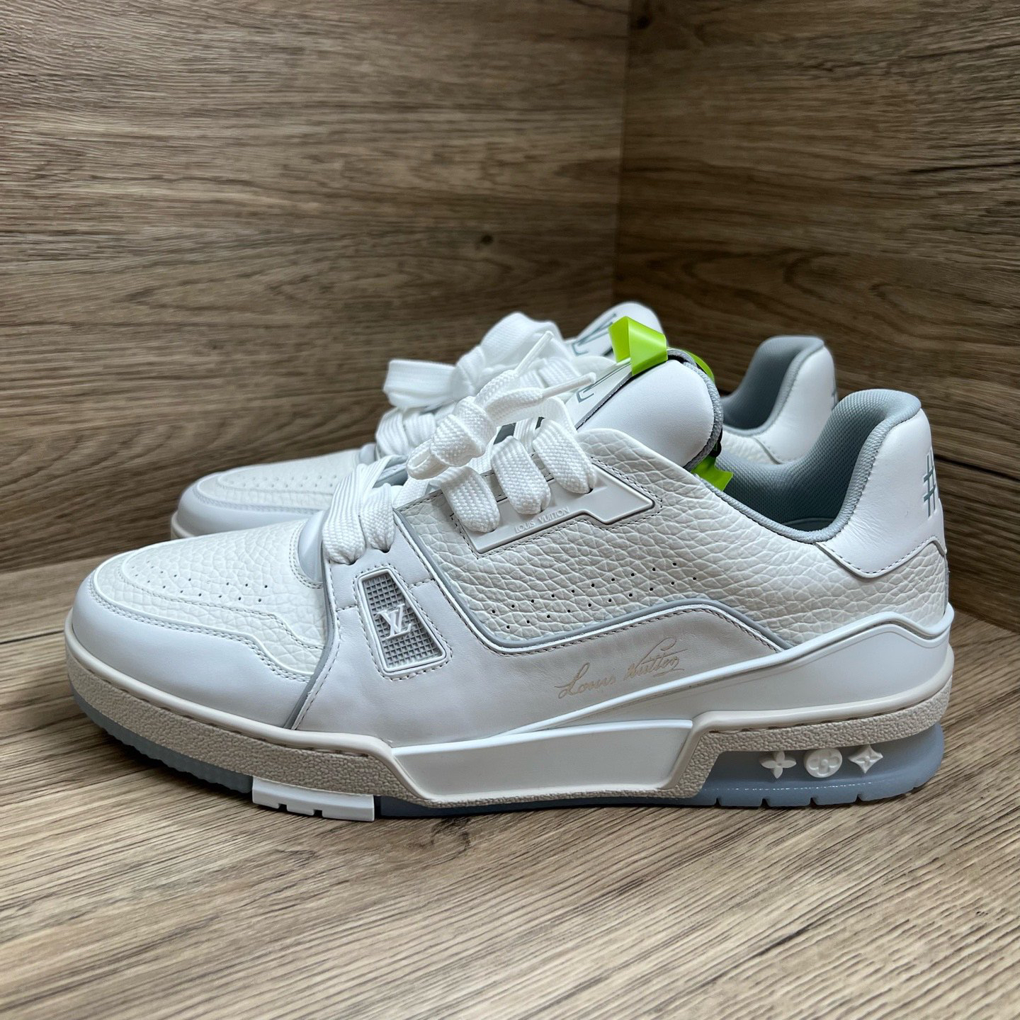 未使用 LouisVuitton/路易威登 Trainer 白水泥板鞋 40码/原盒防