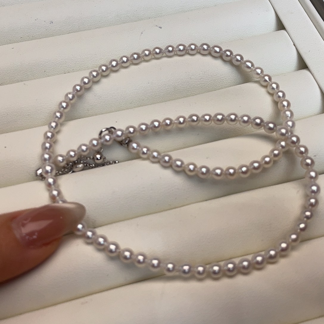 淡水珍珠银S925镶嵌颈饰