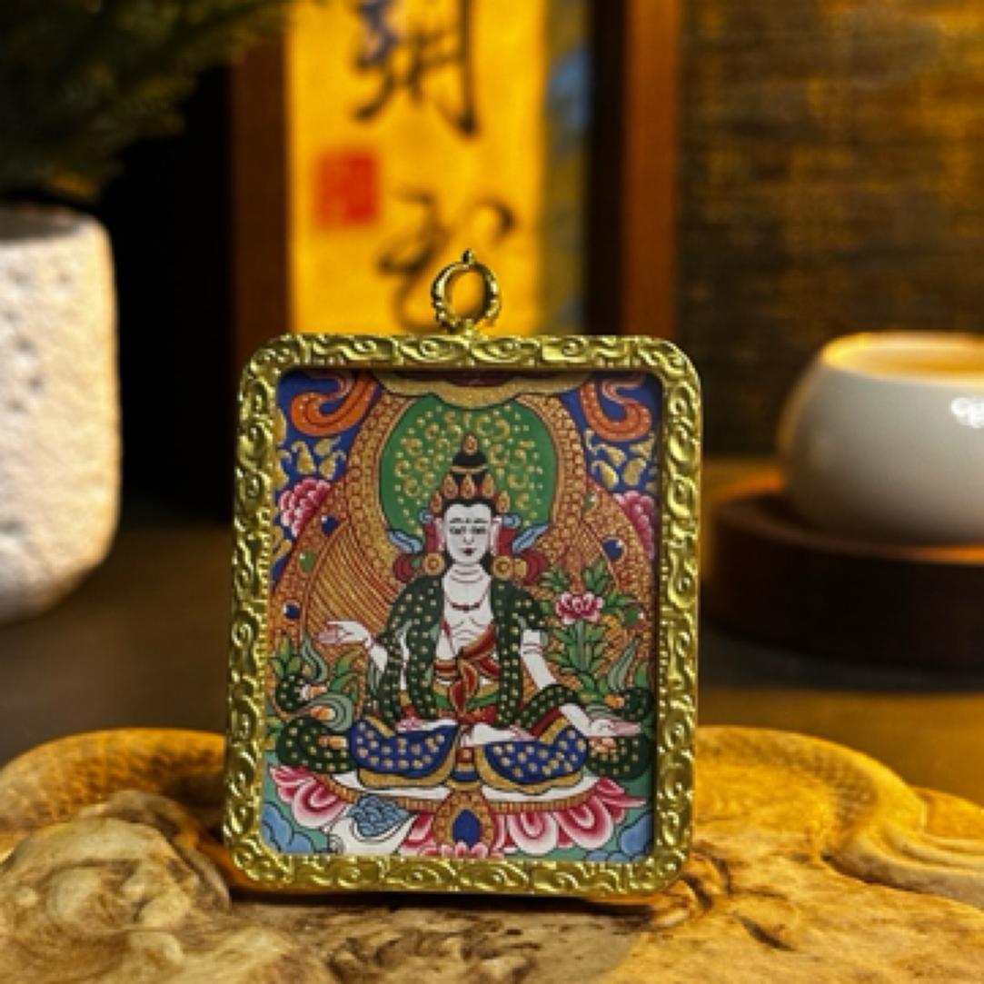 大势至纯手绘纯矿物质颜料-玥书手绘