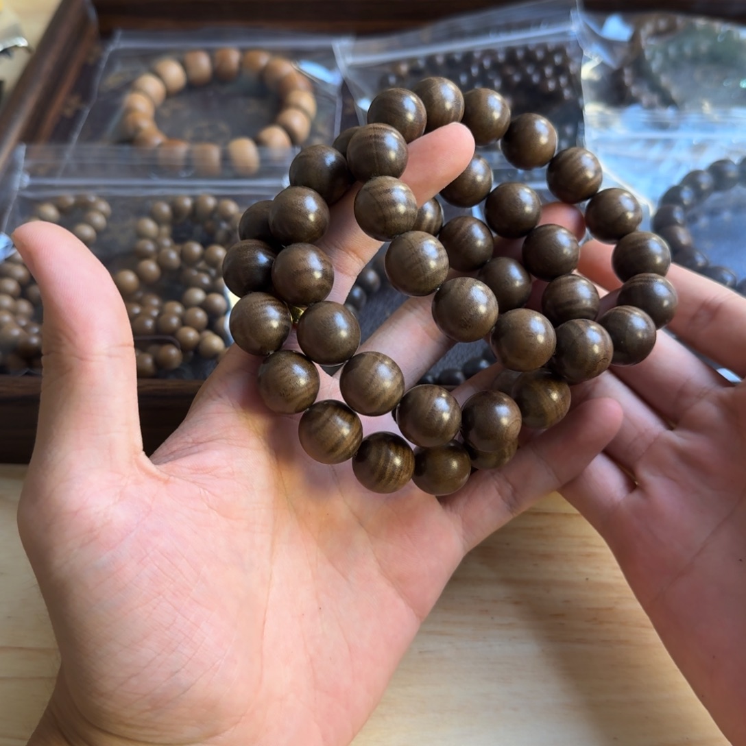 檀香木手串/手链老东加百年系列1.5满水波