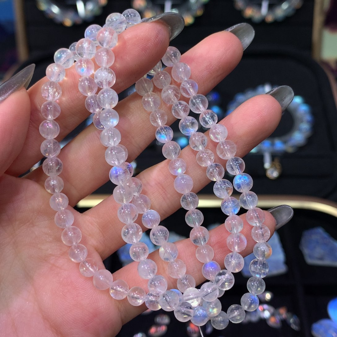 月光石手链5未镶嵌