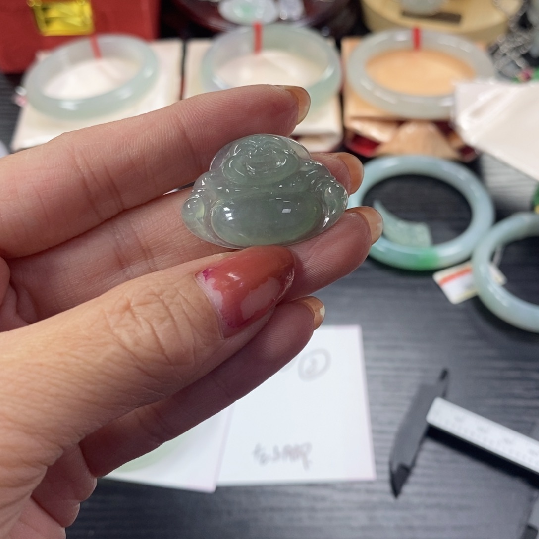 翡翠戒指未镶嵌珍天然翡翠中奖