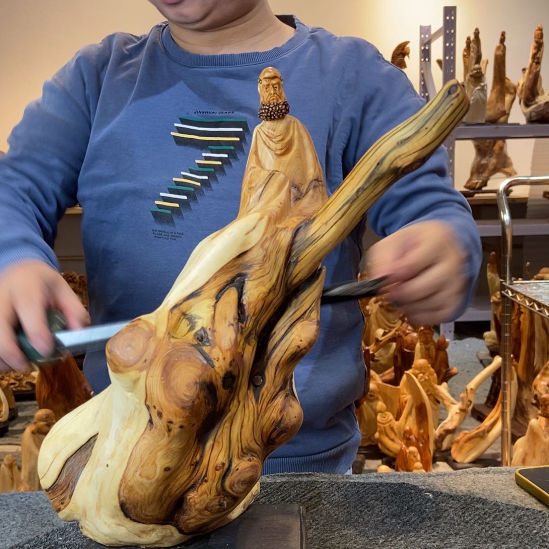 柏木（崖柏）太行崖柏根雕摆件