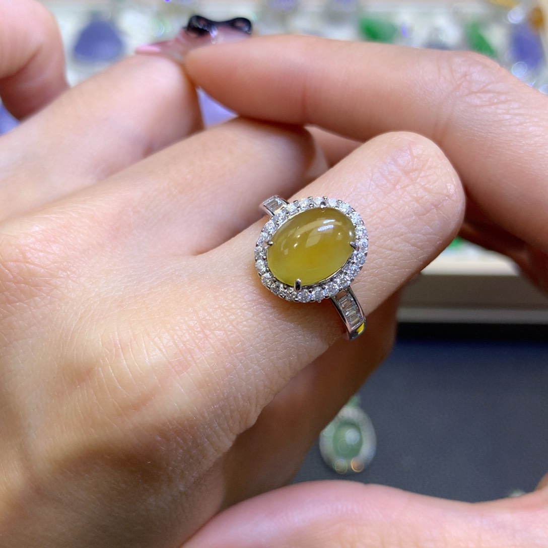 翡翠颈饰银S925镶嵌翡翠