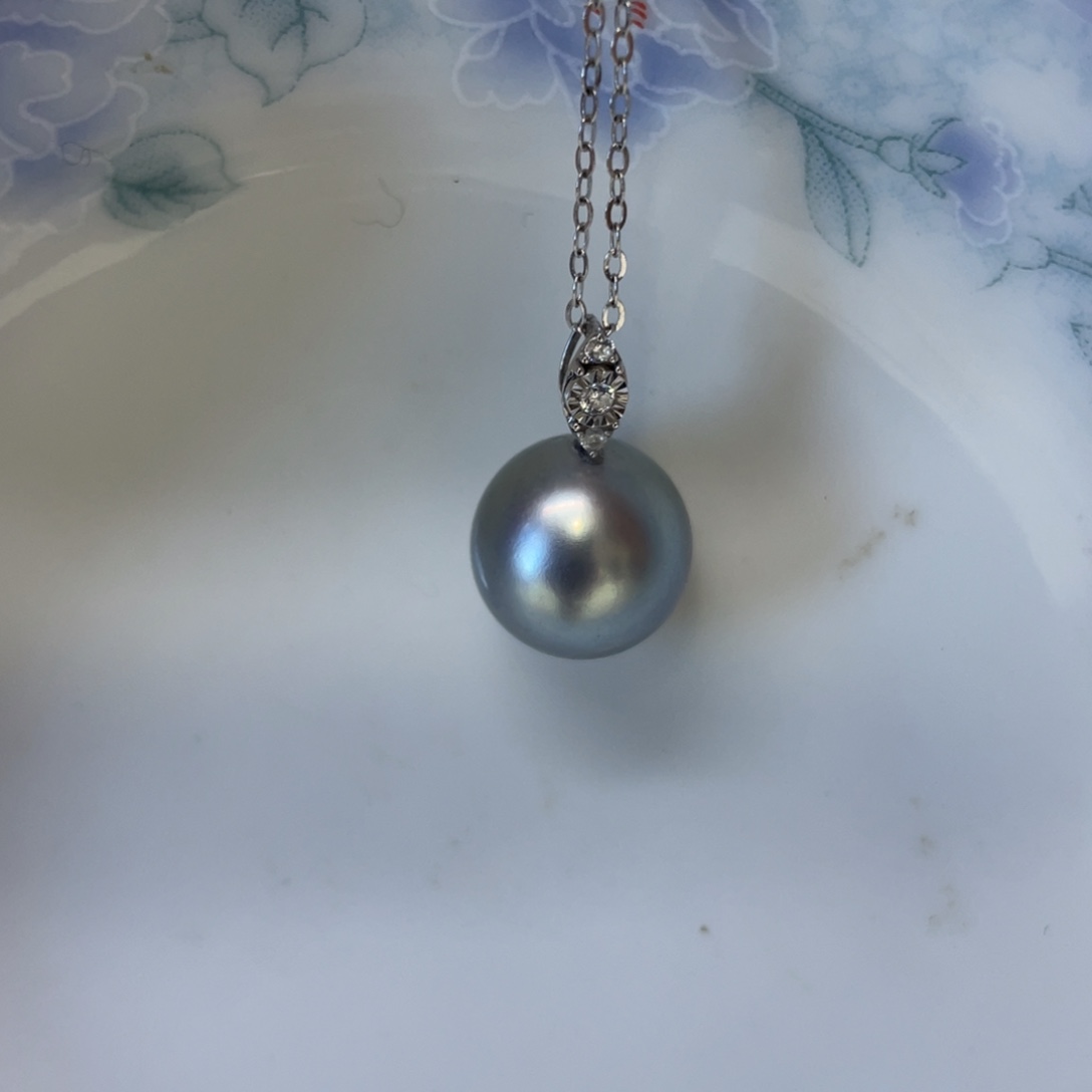 海水珍珠18K金镶嵌颈饰