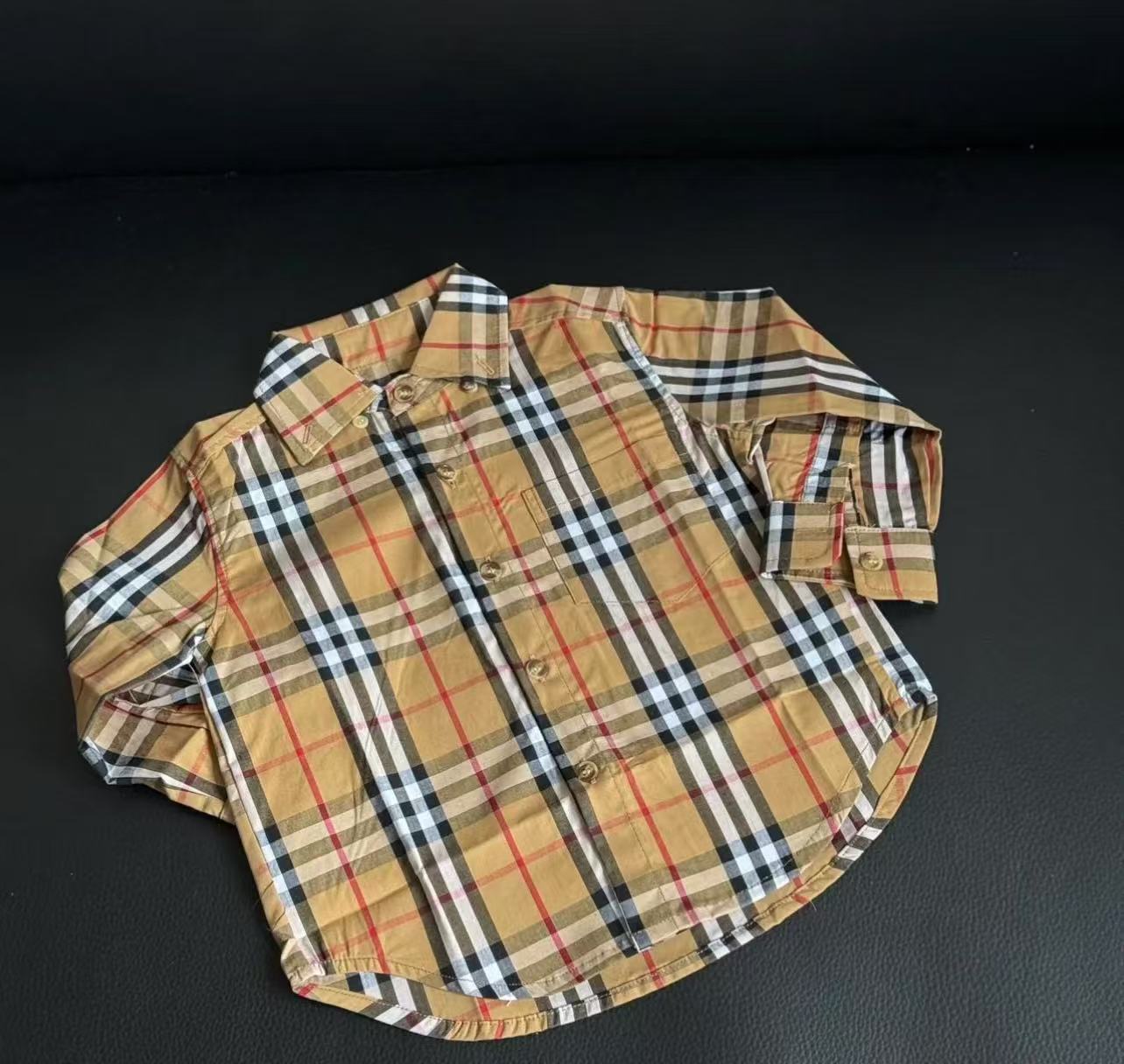 经典格子衬衣高品质儿童