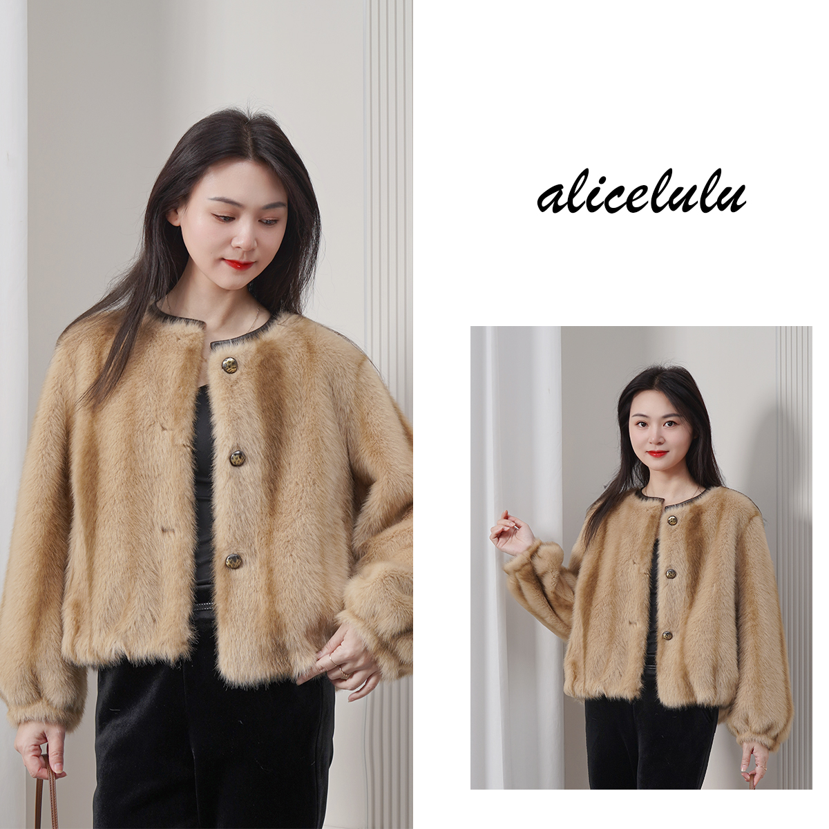 2alicelulu‘千金归来’圆领小香气质轻奢外套S1035780Ur