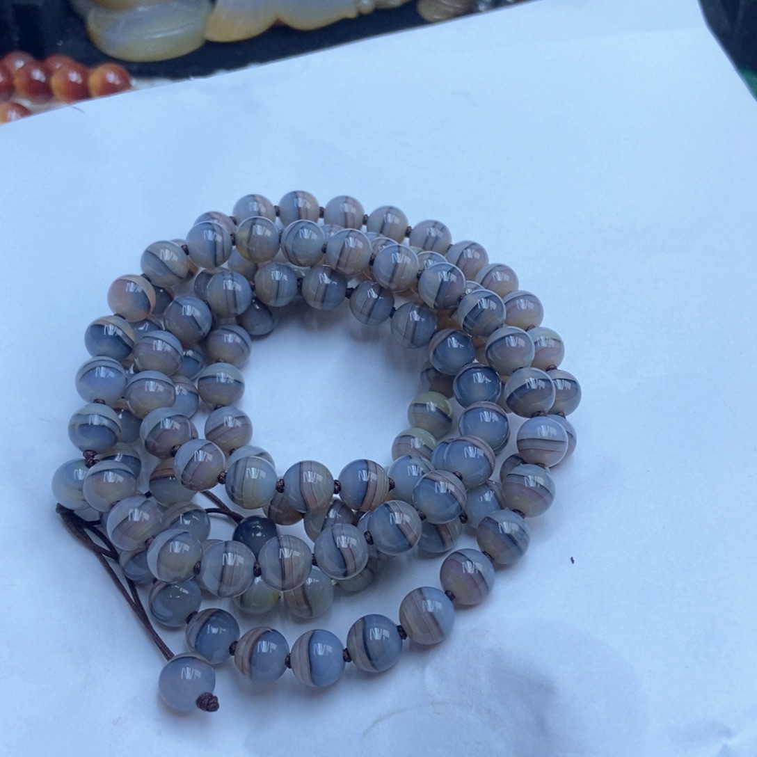 玛瑙/玉髓手串未镶嵌