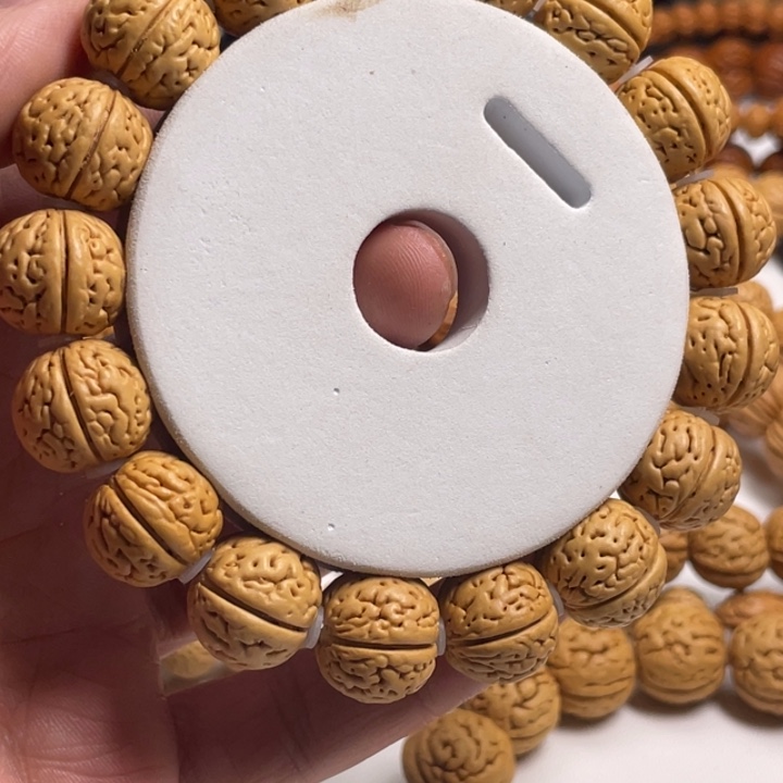 银***叶吊坠桃核桃核手串