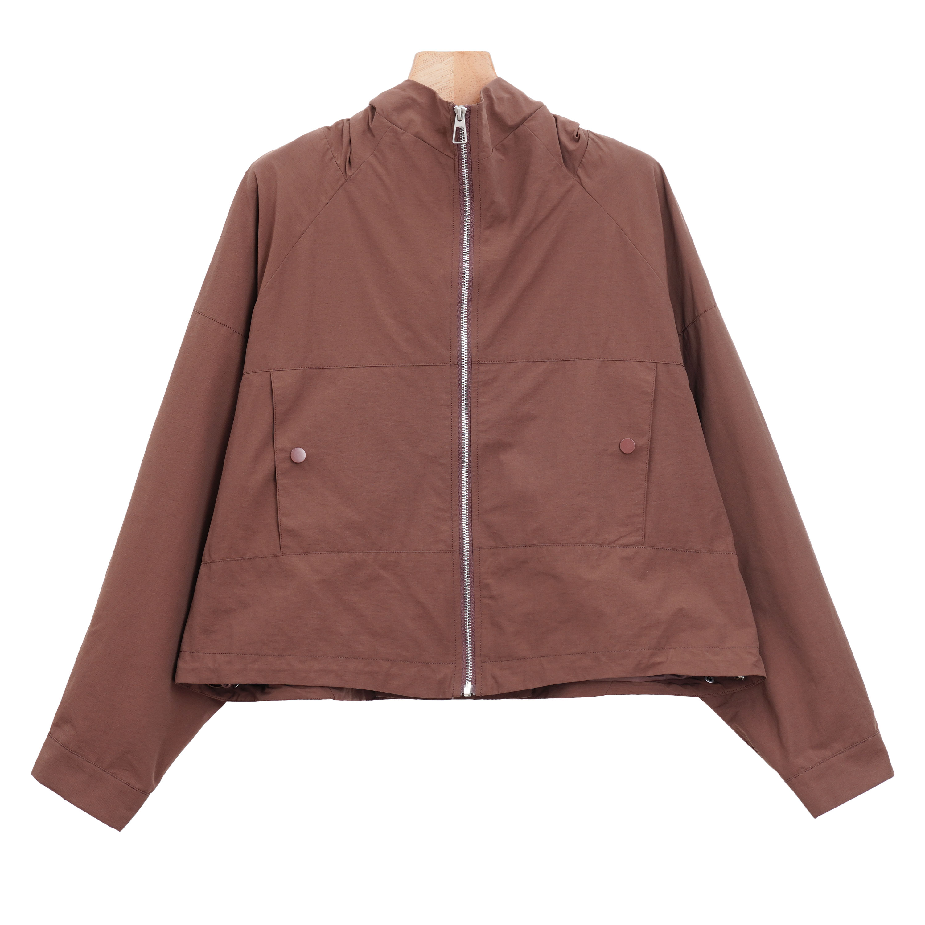 2025春季新款外套连帽落肩短款夹克 530711