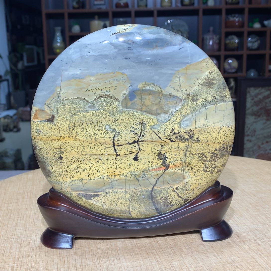 紫砂，广西国画石摆件，收藏观赏