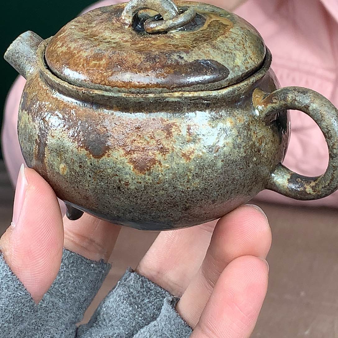 紫砂茶壶纯自然柴烧