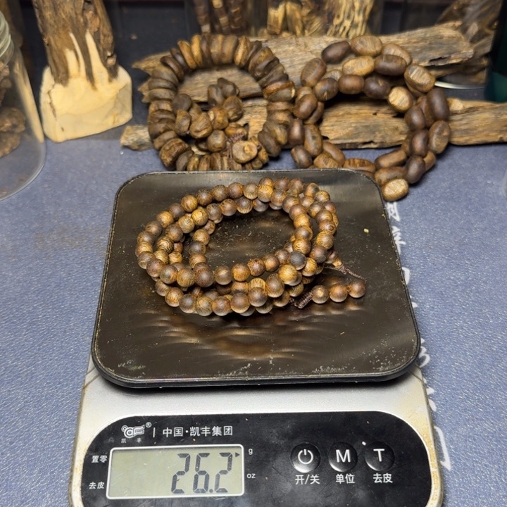 木刘*炎海南张勺子多圈圆珠26克