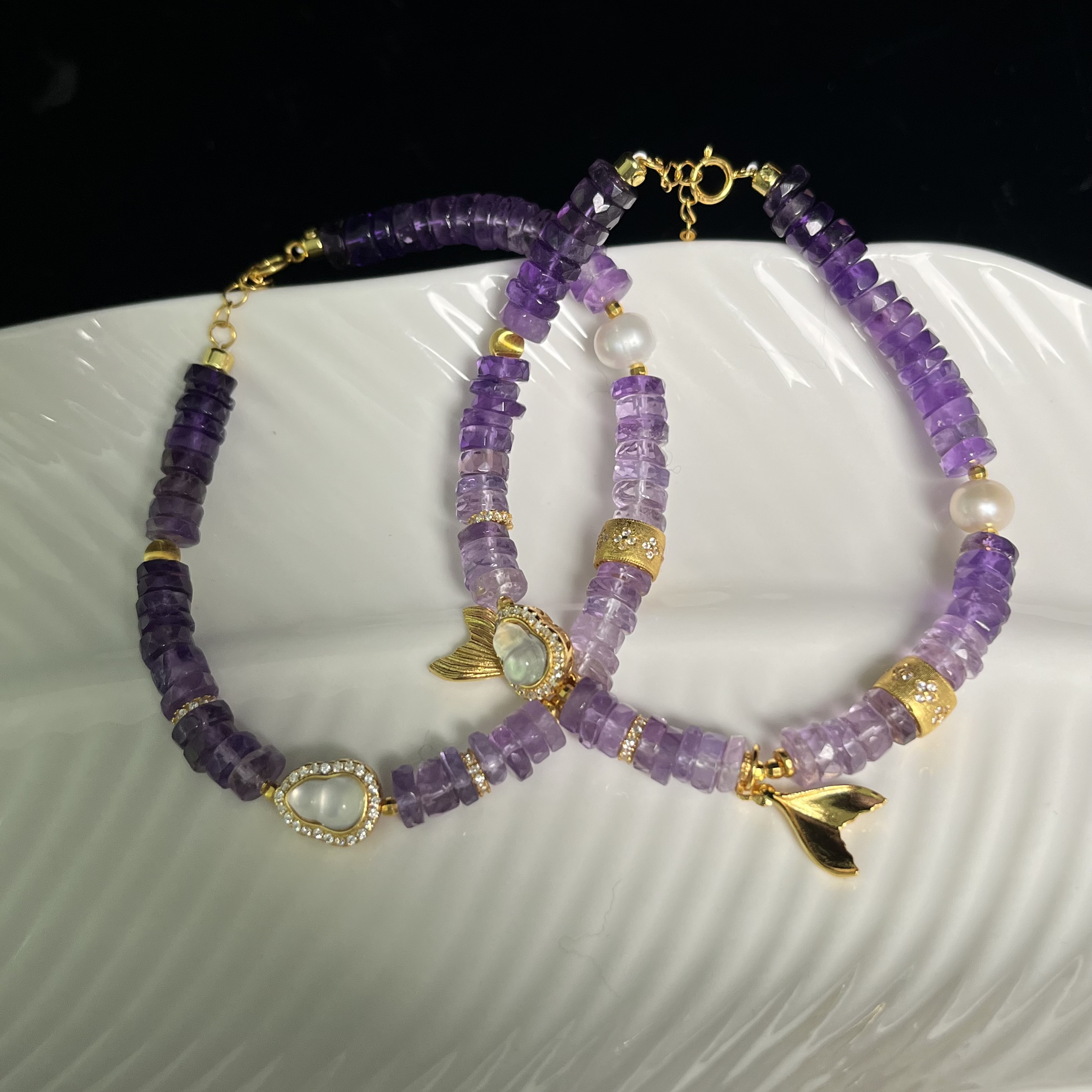 原创紫水晶手链Q3007多样性发其一