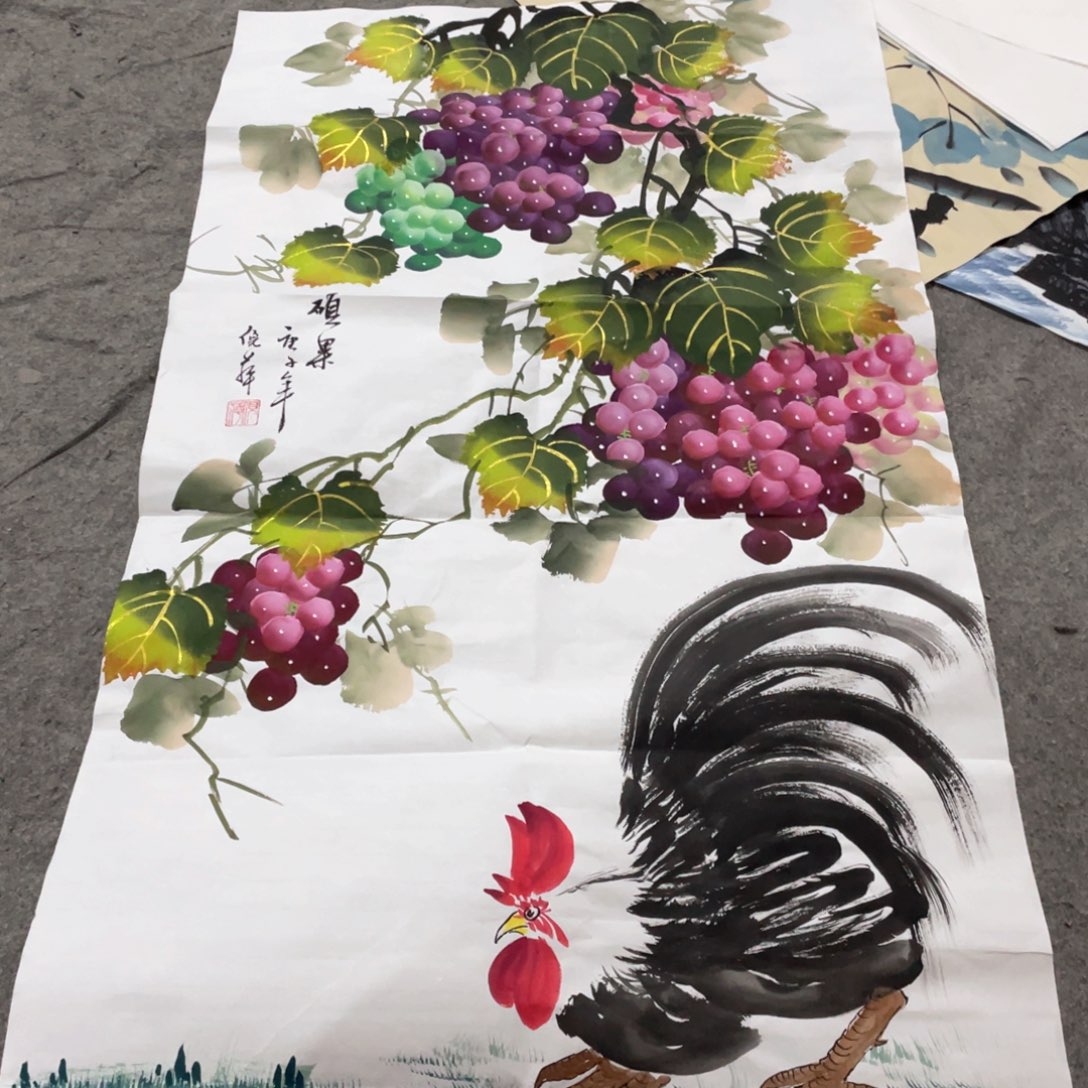 国画国画作品画心一张