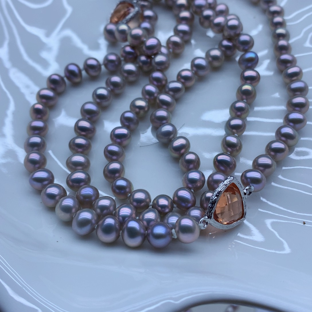 淡水珍珠颈饰未镶嵌鱼*