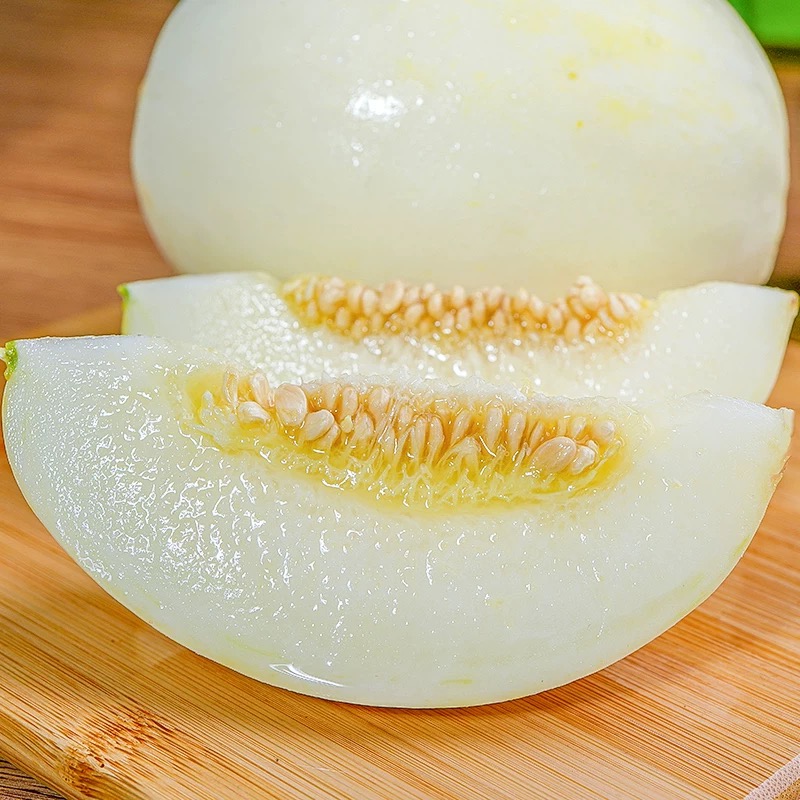 当季头茬白金蜜瓜新鲜现摘当季应季水果