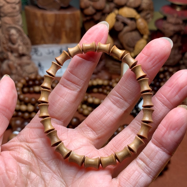 檀香木手串/手链老山檀竹节珠