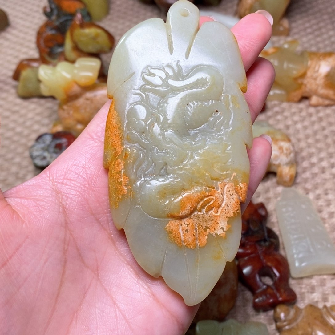 白玉菩提吊坠白玉菩提白玉菩提摆件