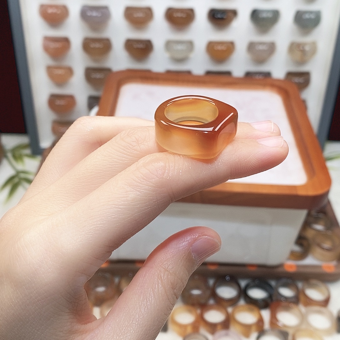 ****️玛瑙/玉髓未镶嵌戒指港13