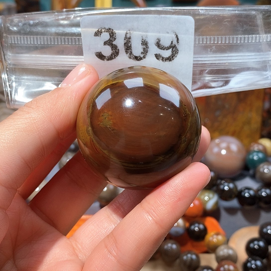 硅化玉天然北票硅化玉珠子未镶嵌天然北票硅化玉珠子