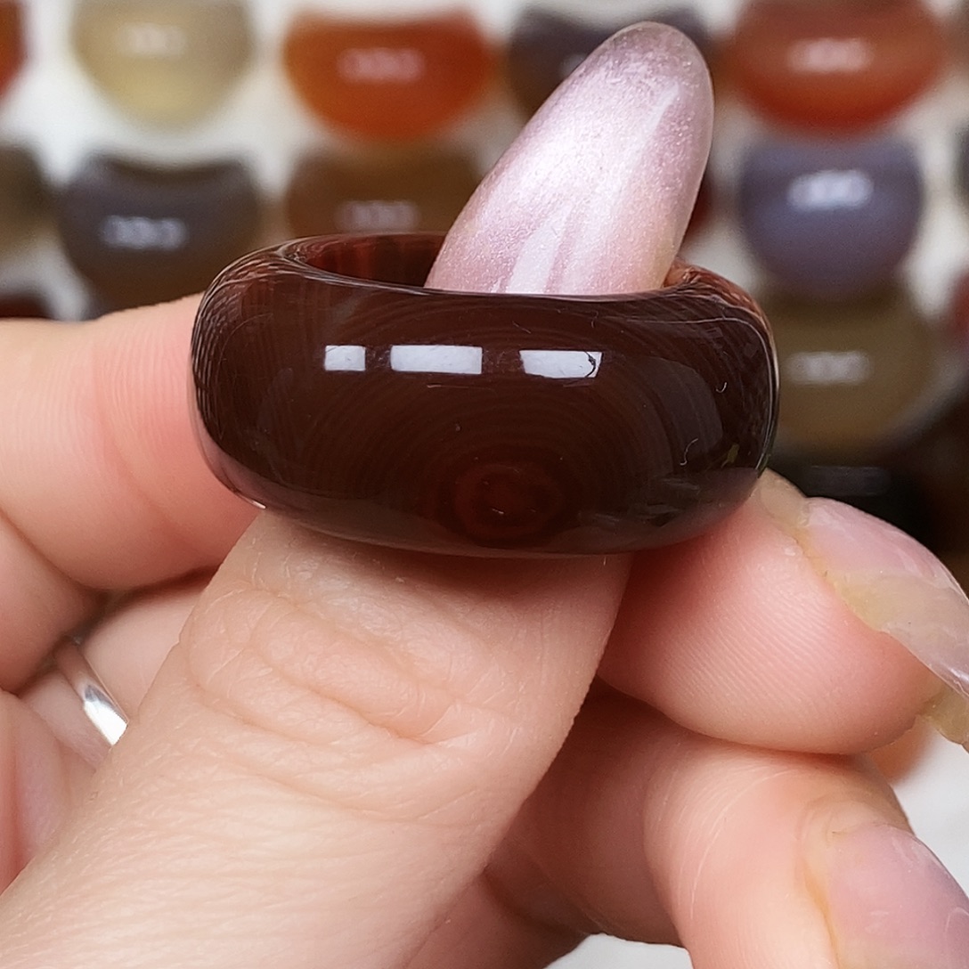 西***’玛瑙/玉髓合金戒指