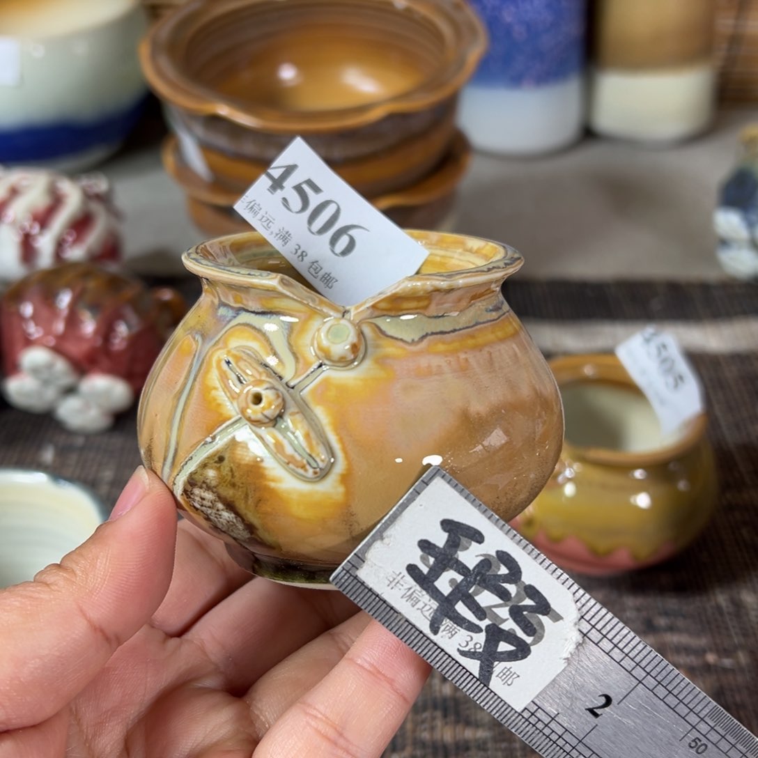 红陶景德镇手工花盆