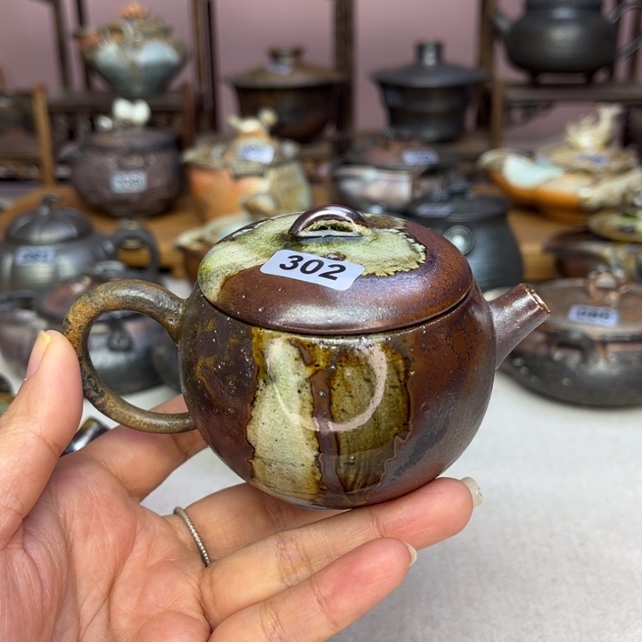 壶裸柴烧陶瓷茶具