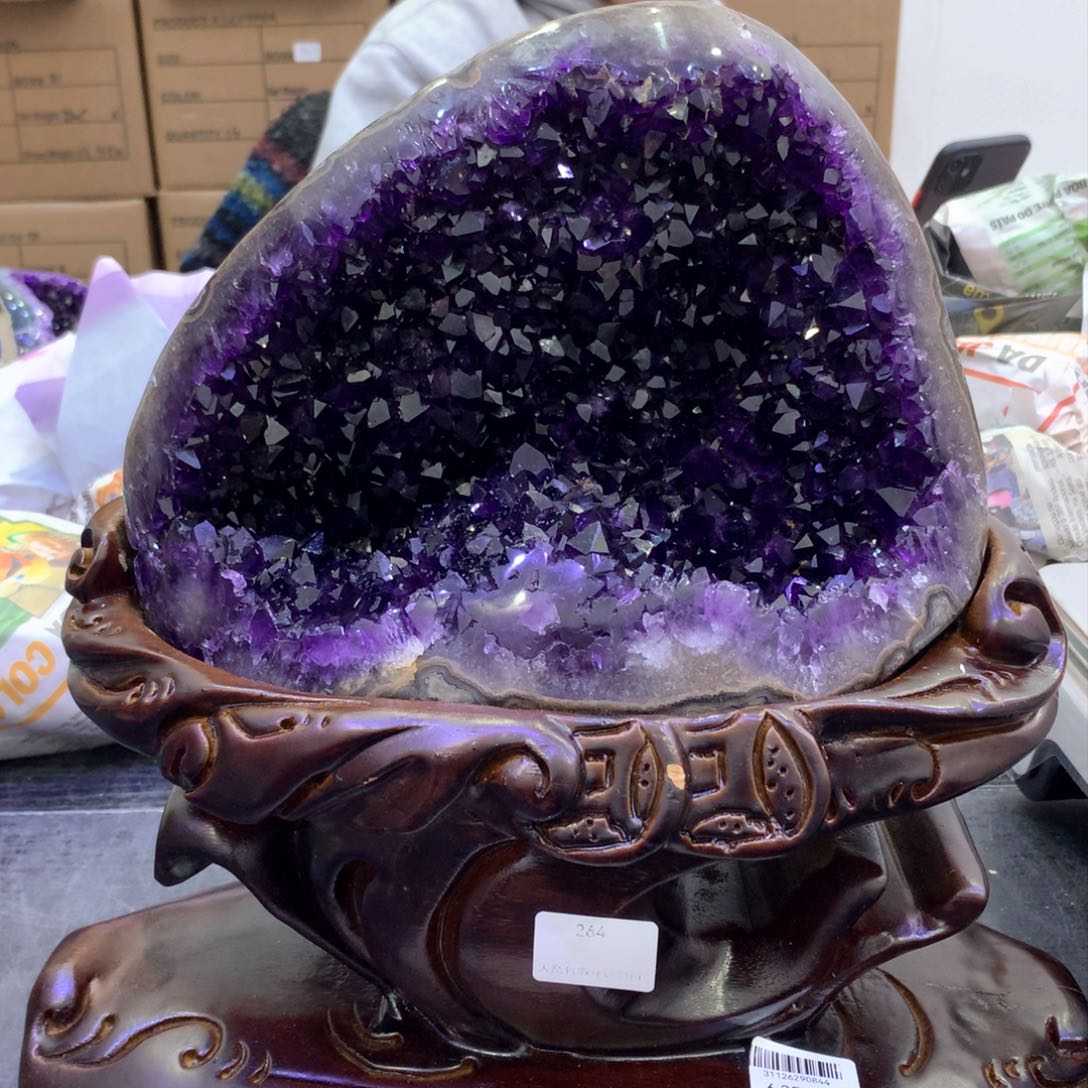 紫晶摆件未镶嵌紫晶264