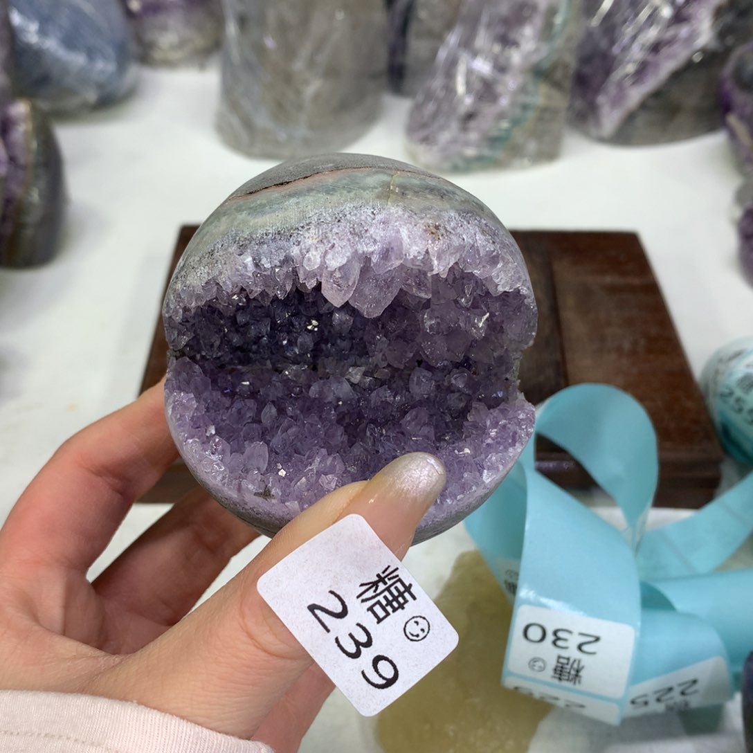 紫晶摆件未镶嵌水晶