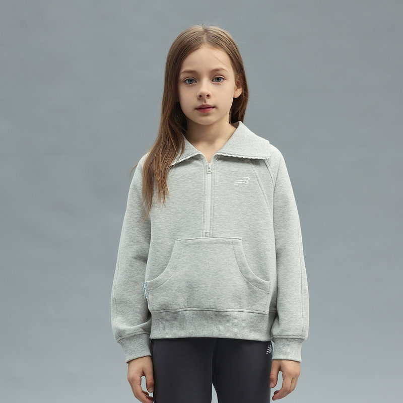 NEW BALANCE NB春季童装新品女童男童拉链套时尚卫衣ND7ZF14042